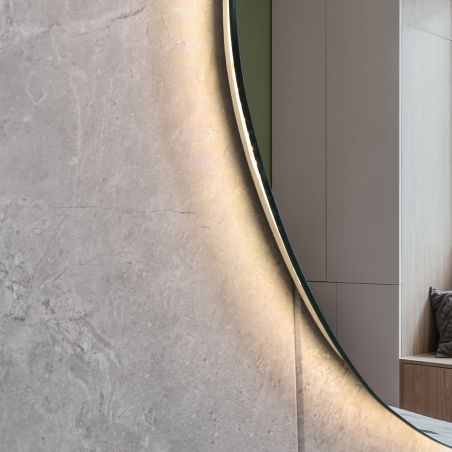 Oglinda Led, Dezaburire si Buton Touch, sticla 5mm, 3 Culori, Intensitate reglabila, dimensiuni 60-75 x 80-100 cm, Gloria