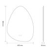 Oglinda Led, Dezaburire si Buton Touch, sticla 5mm, 3 Culori, Intensitate reglabila, dimensiuni 60-75 x 80-100 cm, Gloria Oglinda Led, Dezaburire si Buton Touch, sticla 5mm, 3 Culori, Intensitate reglabila, dimensiuni 60-75 x 80-100 cm, Gloria