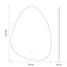 Oglinda Led, Dezaburire si Buton Touch, sticla 5mm, 3 Culori, Intensitate reglabila, dimensiuni 60-75 x 80-100 cm, Gloria Oglinda Led, Dezaburire si Buton Touch, sticla 5mm, 3 Culori, Intensitate reglabila, dimensiuni 60-75 x 80-100 cm, Gloria