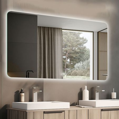 Oglinda smart Led, sticla de 4 mm, Dezaburire, buton touch, 3 Culori,90x150,Vera