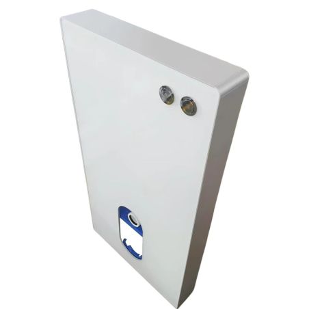 Cadru wc cu rezervor din sticla securizata alba, dimensiunea 100x48 cm , montaj pe podea, Ego-Lilium