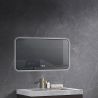 Oglinda Led, Cadru negru, Dezaburire, Buton Touch, 3 Culori, Intensitate reglabila, dimensiuni 60-70x80-90-150 cm, Feliz Oglinda Led, Cadru negru, Dezaburire, Buton Touch, 3 Culori, Intensitate reglabila, dimensiuni 60-70x80-90-150 cm, Feliz
