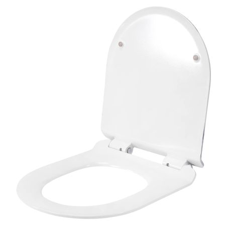 Capac slim Duroplast inchidere Soft-Close, distanta ajustabila, Quick Release, pentru vas wc Ben Granit Lucios