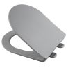 Capac slim Duroplast inchidere Soft-Close, distanta ajustabila, Quick Release, pentru vas wc  Ben Gri Mat