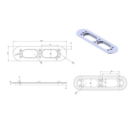 Cadita de dus, Alb, finisaj Carrara Arabescato, compozit, inaltime 2.5 cm, dimensiuni 100-160x80-90 cm, decupabila, Antonio