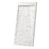 Cadita de dus, Alb, finisaj Terrazzo, compozit mineral, inaltime 2.5 dimensiuni 100-120x80-90 cm, decupabila, Antonio