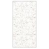 Cadita de dus, Alb, finisaj Terrazzo, compozit mineral, inaltime 2.5 dimensiuni 100-120x80-90 cm, decupabila, Antonio