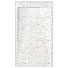 Cadita de dus, Alb, finisaj Terrazzo, compozit mineral, inaltime 2.5 dimensiuni 100-120x80-90 cm, decupabila, Antonio