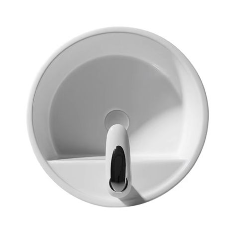 Lavoar stativ Fida, Alb, 45x45x85 cm, montaj pe podea, ceramica sanitara