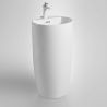 Lavoar stativ Fida, Alb, 45x45x85 cm, montaj pe podea, ceramica sanitara
