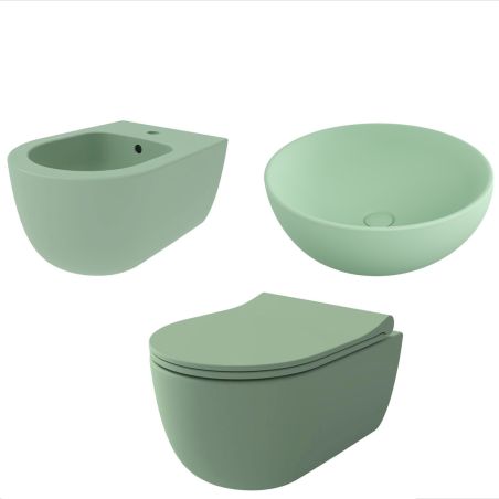 Set Vas Wc + Bideu + Lavoar...
