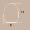 Oglinda smart Led, 5 mm, dezaburire, buton touch, 3 Culori, dimensiune 70x80 cm, Zenit
