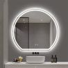 Oglinda smart Led, 5 mm, dezaburire, buton touch, 3 Culori, dimensiune 70x80 cm, Zenit