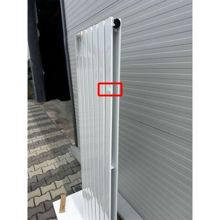 Calorifer vertical dublu Kalifa, Resigilat, Alb, dimensiune :180x54 cm