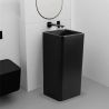 Lavoar stativ EGO Bufon, Negru mat, Power Colour, 40x40x85 cm, montaj pe podea, ceramica sanitara