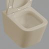 Vas WC Rimless, Jasmine Mat, Power Color,  montaj suspendat, capac duroplast slim soft-close inclus, Alfonso