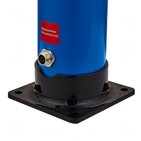 Dus solar pentru gradina si piscina, 20 Litri, robinet pentru picioare, cap de dus tip ploaie, PVC+ABS, Albastru, Sevilia