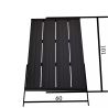 Dus solar pentru gradina si piscina, 35 Litri, robinet pentru picioare, cap de dus tip ploaie, PVC+ABS, Negru Nichel Mat, Cadiz