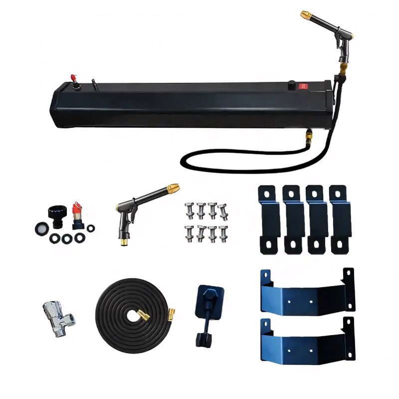 Dus solar Auto, Camping, Portabil, capacitate 30 litri, dus de mana si pistol off-road, Negru, Cordoba