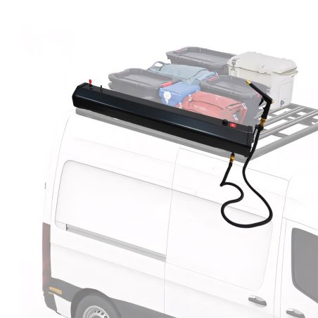 Dus solar Auto, Camping, Portabil, capacitate 30 litri, dus de mana si pistol off-road, Negru, Cordoba