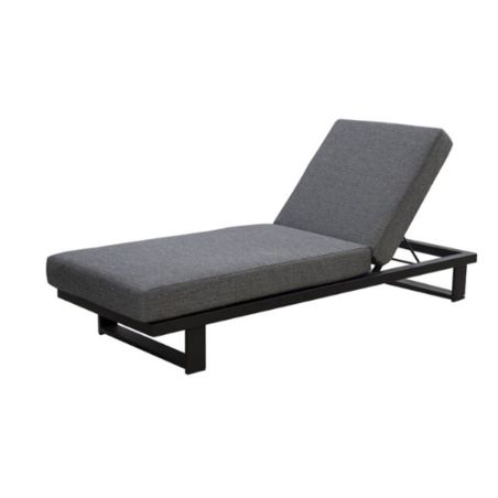 Sezlong de plaja cu saltea reglabil , cadru din aluminiu, ideal pentru pisicina, terasa, Porto