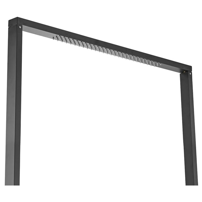 Dus solar pentru gradina si piscina, tip perdea capacitate de 40 L, WPS, Negru Mat, Viento