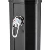 Dus solar pentru gradina si piscina, tip perdea capacitate de 40 L, WPS, Negru Mat, Viento