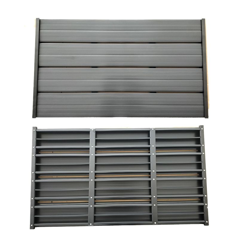 Element de podea din Pvc, cadru din otel, pentru dus solar, dimensiuni 101x60, Negru, Aria