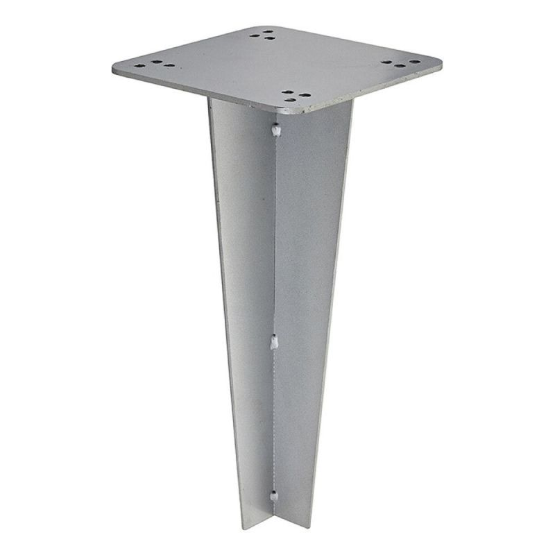 Element fixare dus solar in pamant, otel, dimensiuni 20x20 cm, Natur