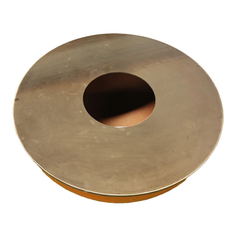 Gratar pe lemn cu plita, otel corten de 3.5 mm, dia 100xH 53, Pirathos