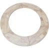 Gratar pe lemn cu plita mare pentru gatit si blat din lemn, spatiu pentru lemne, otel corten 2 mm, dia 100xH 90 cm, Avangarde