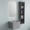 Lavoar, Gri Mat, Power color, montaj suspendat, cu gaura de baterie 50x40 cm, Alfonso