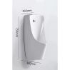 Urinal cu senzor integrat, scurgere in perete sau in podea, 35x38x75 cm, Alb Lucios, Lavino