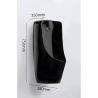 Urinal cu senzor integrat, scurgere in perete sau in podea, 35x38x75 cm, Negru Lucios, Lavino