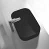 Lavoar Negru Mat, Power color, ceramica sanitara, montaj pe blat, 61x38 cm, Puro