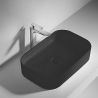 Lavoar Negru Mat, Power color, ceramica sanitara, montaj pe blat, 61x38 cm, Puro