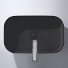 Lavoar Negru Mat, Power color, ceramica sanitara, montaj pe blat, 61x38 cm, Puro