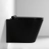 Vas wc, Negru Mat, Power Color, montaj suspendat, capac duroplast, 51x36 cm, ceramica sanitara, Toledo