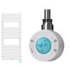 Calorifer electric cu termostat digital LCD din otel, programare saptamanala, Timer, Portprosop, 120-140-160x50 cm, Alb, Nadir Calorifer electric cu termostat digital LCD din otel, programare saptamanala, Timer, Portprosop, 120-140-160x50 cm, Alb, Nadir