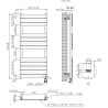 Calorifer electric cu termostat digital LCD din otel, programare saptamanala, Timer, Portprosop, 120-140-160x50 cm, Alb, Nadir Calorifer electric cu termostat digital LCD din otel, programare saptamanala, Timer, Portprosop, 120-140-160x50 cm, Alb, Nadir