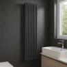 Calorifer vertical, otel, 188x44 cm, 2960 W, 7 elementi, Antracit, Eleganza