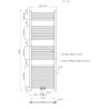 Calorifer, radiator Portprosop din otel, dimensiuni: 120,150,180x50 cm, Alb, Ferano Calorifer, radiator Portprosop din otel, dimensiuni: 120,150,180x50 cm, Alb, Ferano