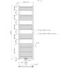 Calorifer, radiator Portprosop din otel, dimensiuni: 120,150,180x50 cm, Alb, Ferano Calorifer, radiator Portprosop din otel, dimensiuni: 120,150,180x50 cm, Alb, Ferano