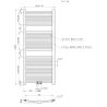 Calorifer, radiator Portprosop din otel,120-150-180x50 cm, Antracit, Design Curbat, Terma Calorifer, radiator Portprosop din otel,120-150-180x50 cm, Antracit, Design Curbat, Terma