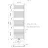 Calorifer, radiator Portprosop din otel,120-150-180x50 cm, Antracit, Design Curbat, Terma Calorifer, radiator Portprosop din otel,120-150-180x50 cm, Antracit, Design Curbat, Terma
