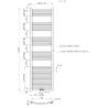 Calorifer, radiator Portprosop din otel,120-150-180x50 cm, Antracit, Design Curbat, Terma Calorifer, radiator Portprosop din otel,120-150-180x50 cm, Antracit, Design Curbat, Terma