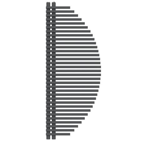Calorifer, radiator, Portprosop din otel, 33 elementi, 585 W, 125x50 cm, Antracit, Brisa Blanca