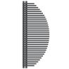 Calorifer, radiator, Portprosop din otel, 33 elementi, 585 W, 125x50 cm, Antracit, Brisa Blanca