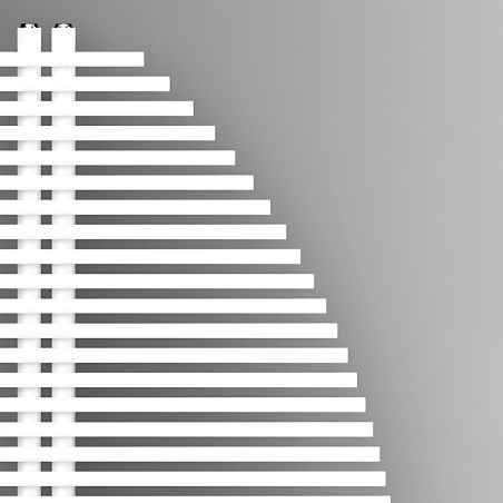 Calorifer, radiator, Portprosop din otel, 33 elementi, 585 W, 125x50 cm, Alb, Brisa Blanca