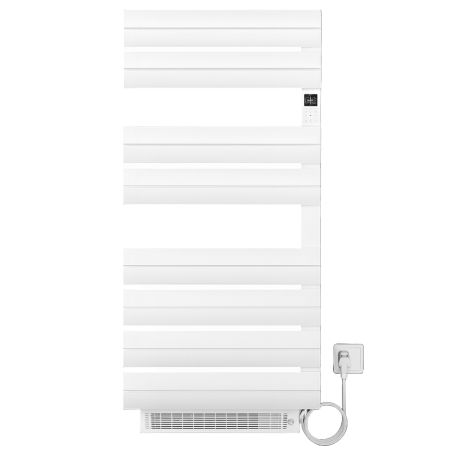 Calorifer portprosop electric cu ventilator integrat, 1500W, 230V, Alb, 3 trepte, termostat digital, 6 programe, 105x55, Reina